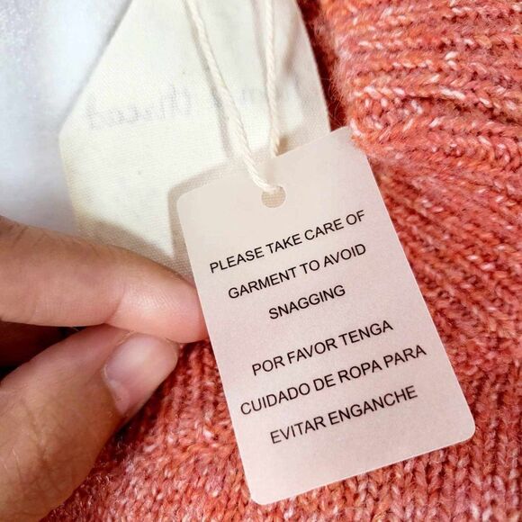 NEW with Tag HEM and THREaD knitted sweater size L Multicolor - Picture 6 of 12